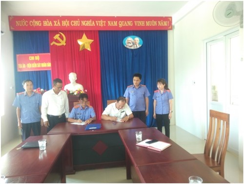Viện KSND huyện Ia H’Drai chủ trì Lễ ký kết quy chế phối hợp