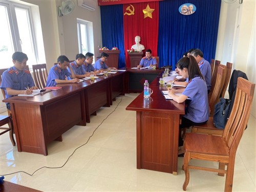Viện KSND tỉnh Kon Tum kiểm tra toàn diện tại Viện KSND huyện Ia H’Drai