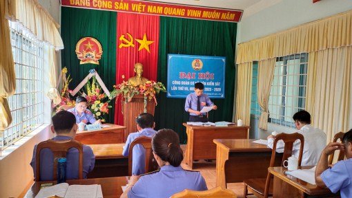 Đại hội Công đoàn Viện kiểm sát nhân dân huyện Kon Plông lần thứ VII, nhiệm kì 2023-2028