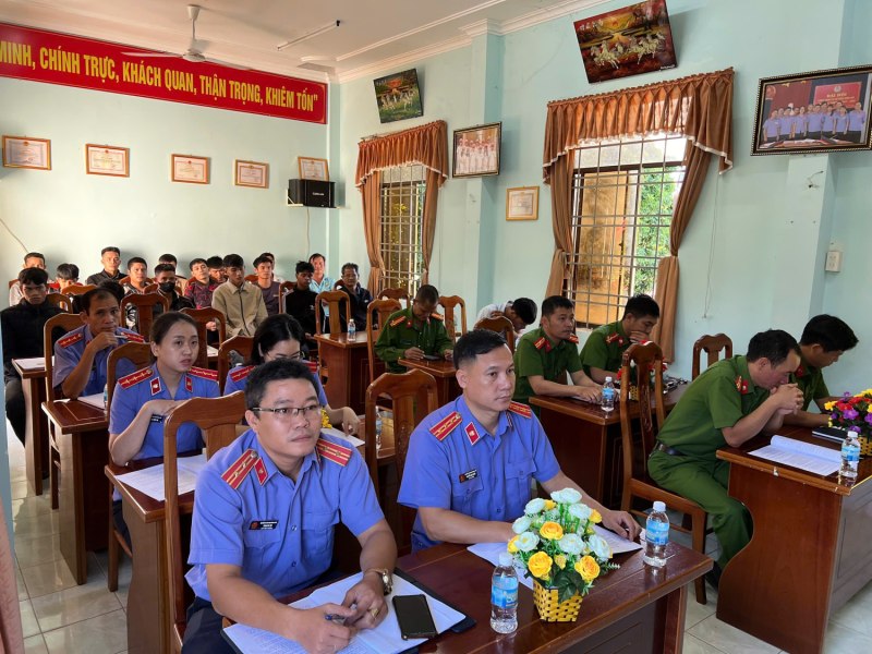 VKS huyện Sa Thầy, Hội nghị tuyên truyền pháp luật trong việc chấp hành án treo, cải tạo không giam giữ tại cộng đồng.